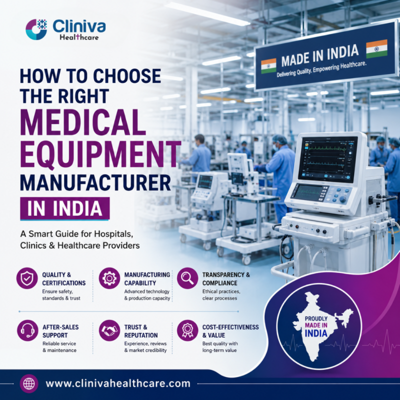 How to Choose the Right Medical Equipment Manufacturer in India | Cliniva Healthcare